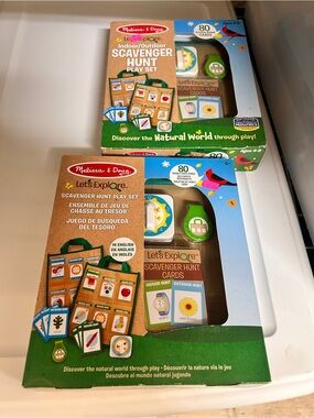 Melissa & Doug Scavenger Hunt Play Set Two boxes